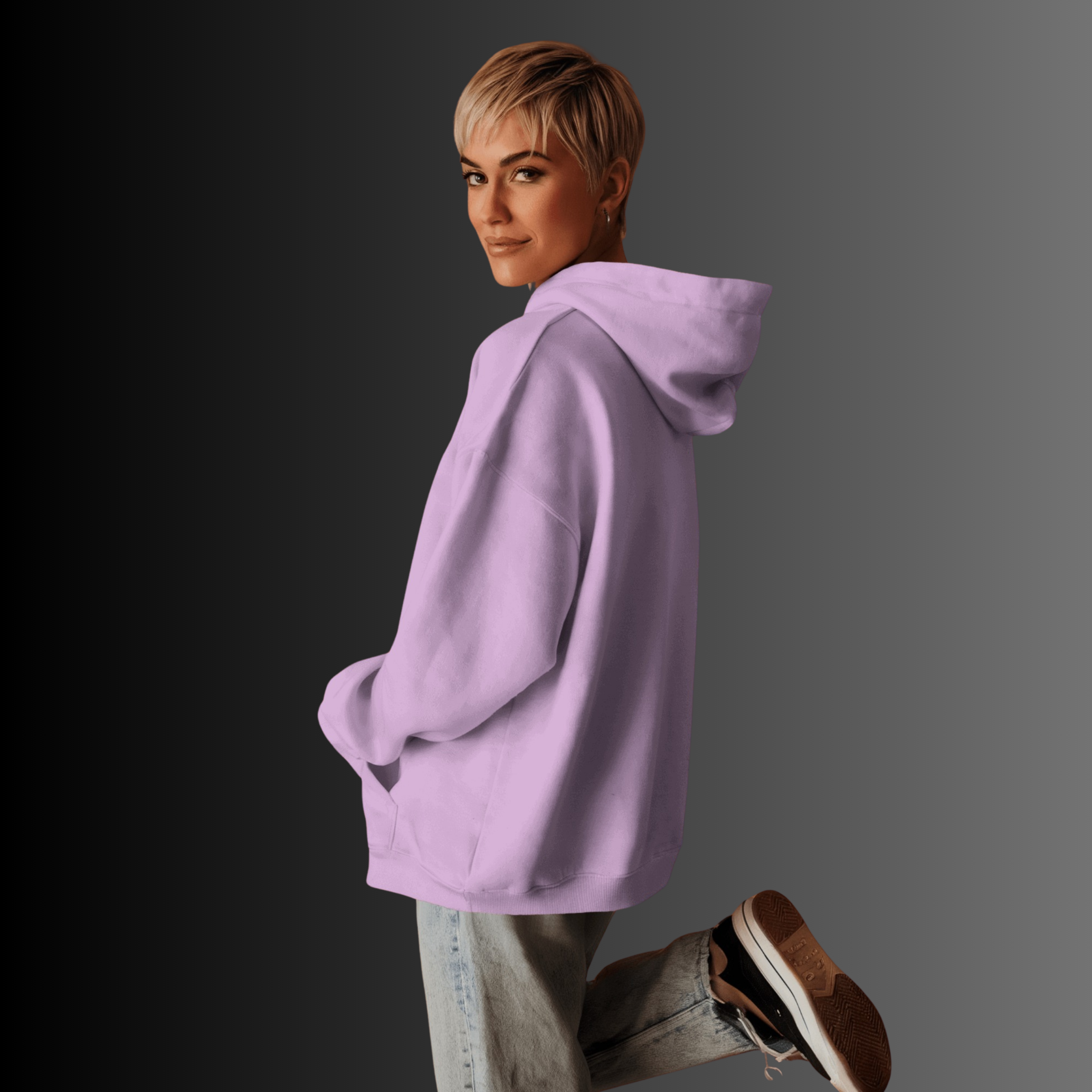 Boxcut Zipper unisex Soft Pink