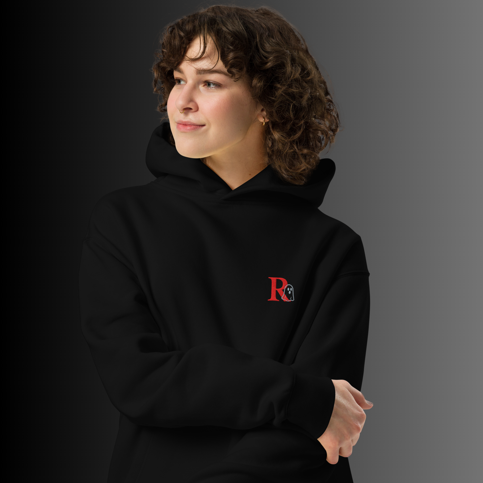 Oversized-Unisex-Hoodie black