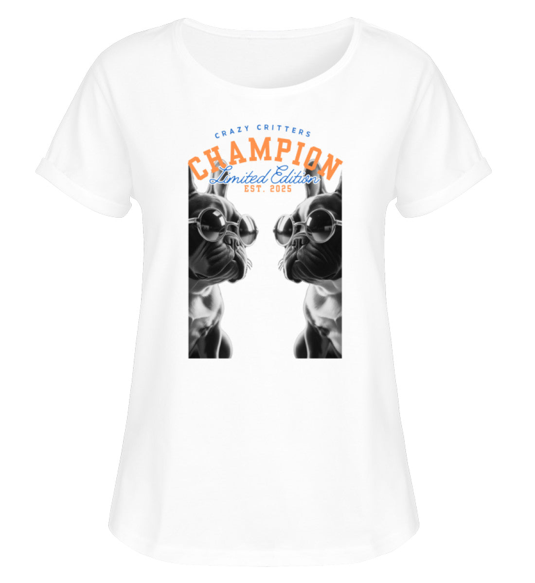 Crazy Critters Champion Rollup T-Shirt Women