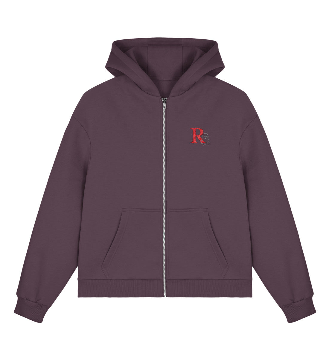 Boxcut Zipper unisex Plum Purple