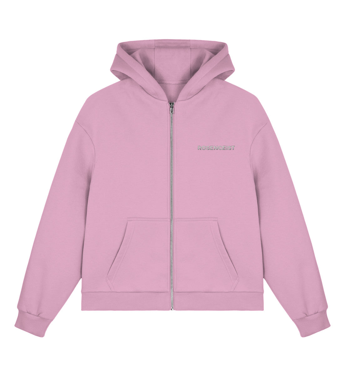 Fluffy Boxcut Zipper - Pink