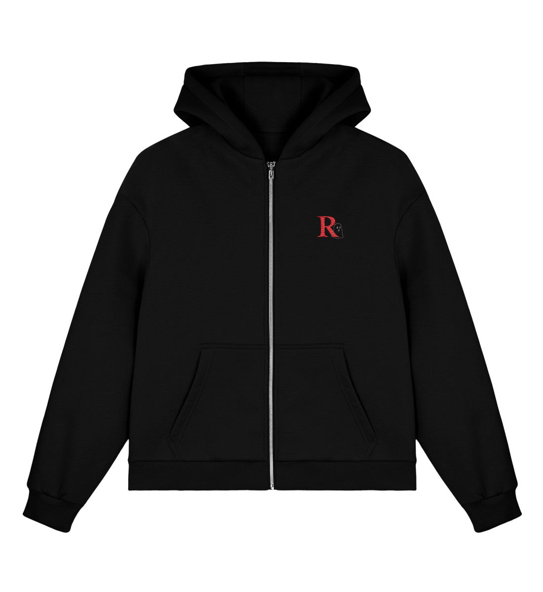 Boxcut Zipper unisex Black