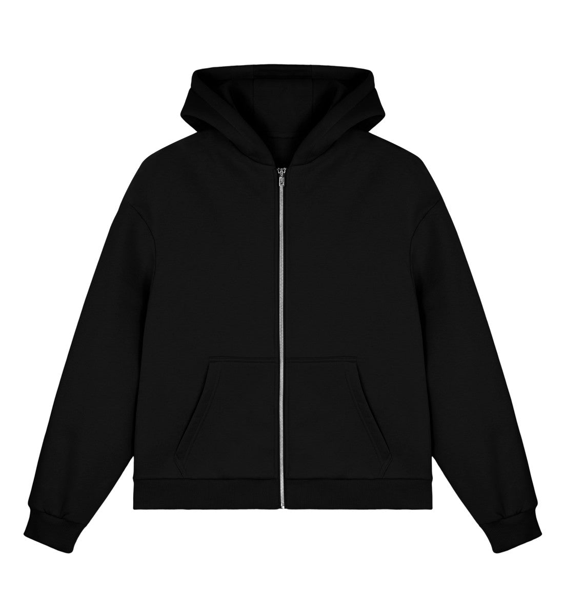 Fluffy Boxcut Zipper - Black