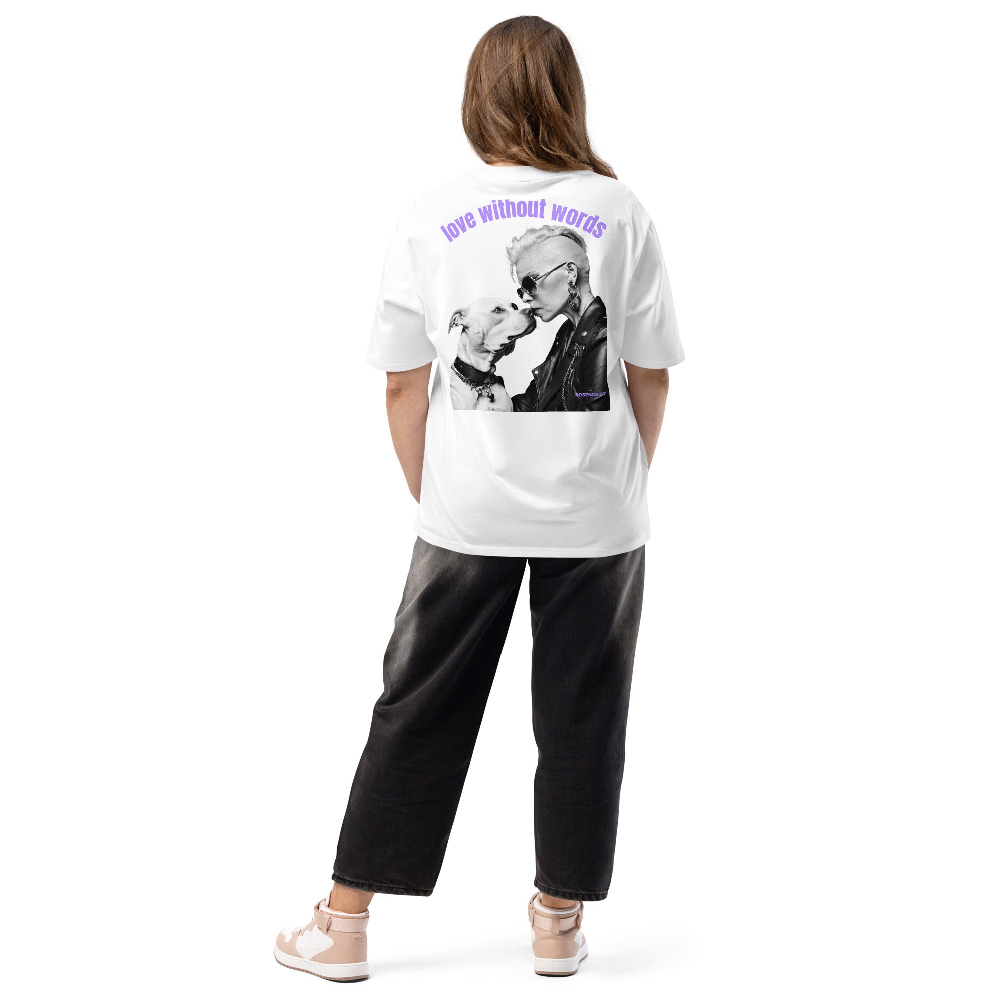 Love without words oversized T-Shirt unisex